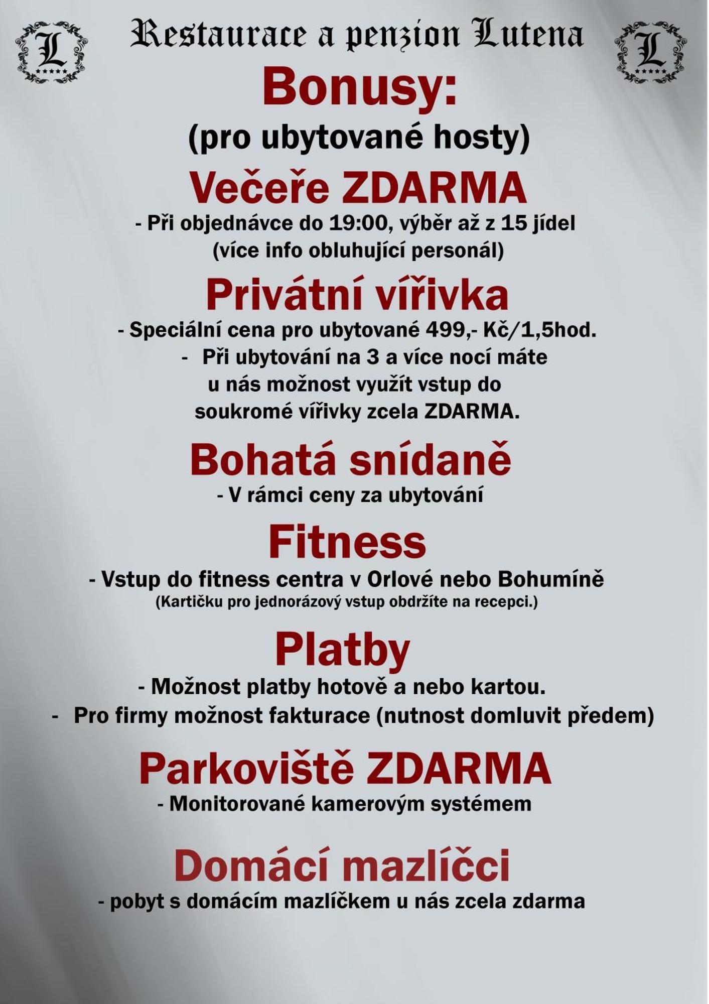Restaurace A Penzion Lutena Dolni Lutyne Exterior foto